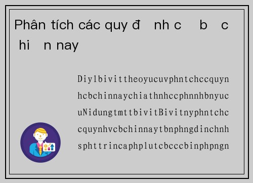 Phân tích các quy định cờ bạc hiện nay