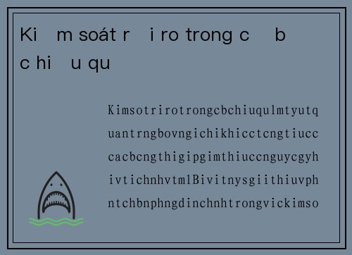 Kiểm soát rủi ro trong cờ bạc hiệu quả