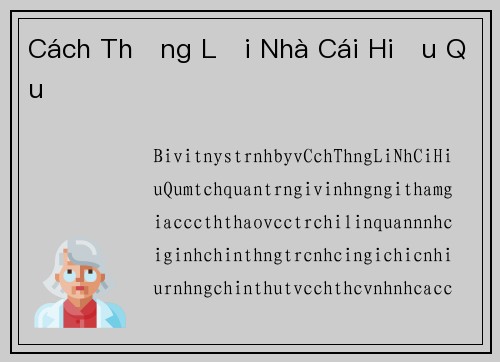 Cách Thắng Lợi Nhà Cái Hiệu Quả