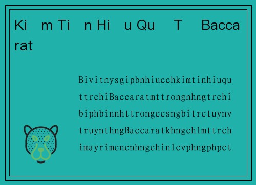 Kiếm Tiền Hiệu Quả Từ Baccarat
