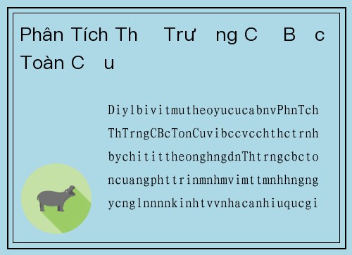 Phân Tích Thị Trường Cờ Bạc Toàn Cầu