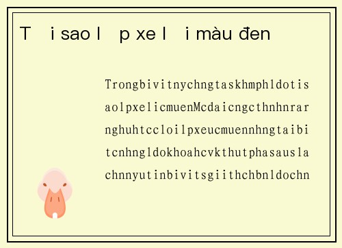 Tại sao lốp xe lại màu đen