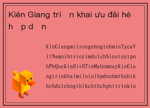 Kiên Giang triển khai ưu đãi hè hấp dẫn